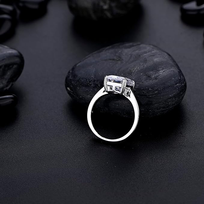 4CT Radiant Cut Ring | Man-Made Diamond Rings For Women