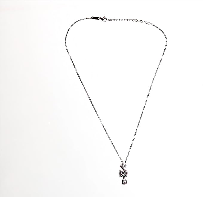 7CT Pear Shape Man Made Diamond Necklace | Sterling Silver Necklace For Women