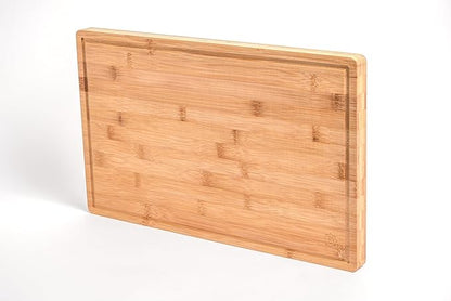 Bamboo Wood Cutting Board For Kitchen | Best For Meat, Veggies & Fruits (18 X 12 X 1 Inches )