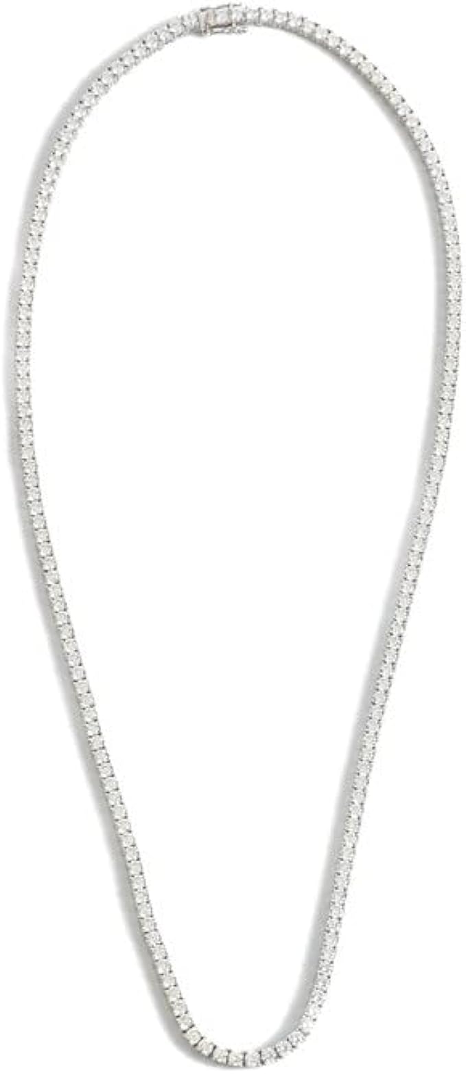 Diamond Necklace with 925 Sterling Silver | Tennis Necklace for Women