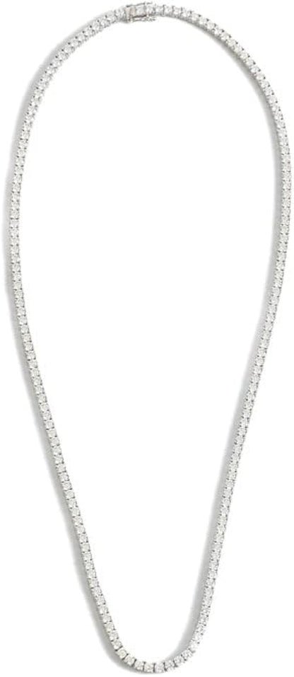 Diamond Necklace with 925 Sterling Silver | Tennis Necklace for Women