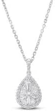 Pear Shape Diamond Necklace | 10CT Diamond Necklace For Women