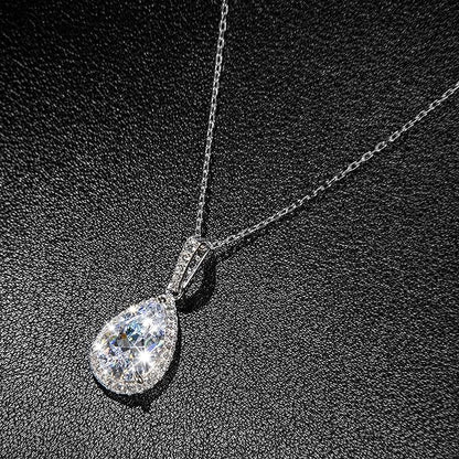 Pear Shape Diamond Necklace | 10CT Diamond Necklace For Women