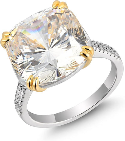 Radiant Cushion Cut Ring | Man-Made Diamond Rings For Women