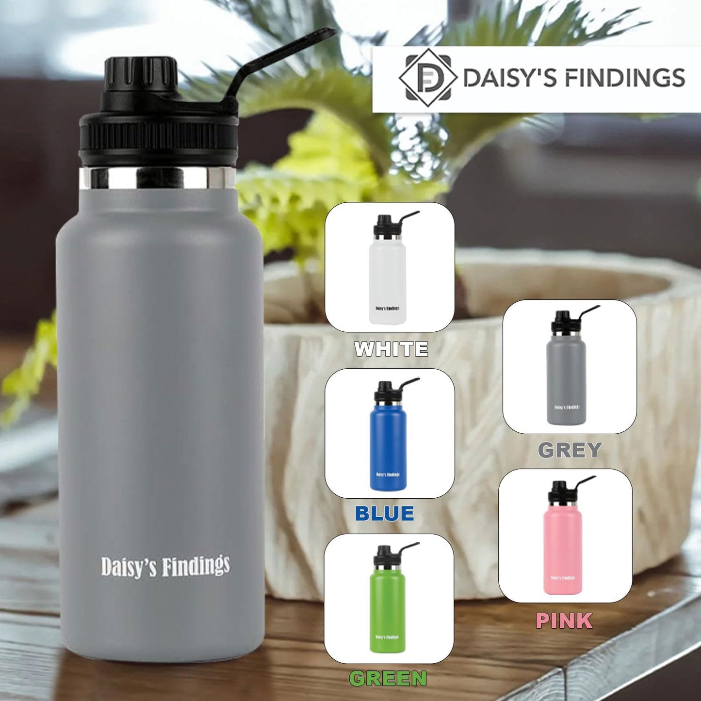 Portable Water Bottle | Insulated & Portable Vacuum Insulated Water Cup | Sports Water Jug