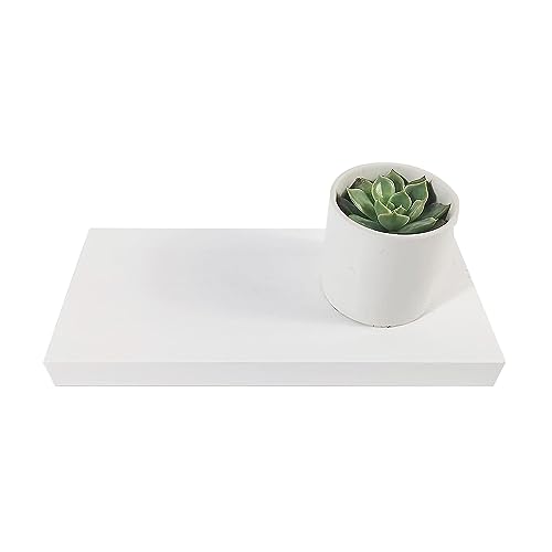 Small Floating Shelf for Wall | Mini Shelf for Bedroom, Living Room and Kitchen,White