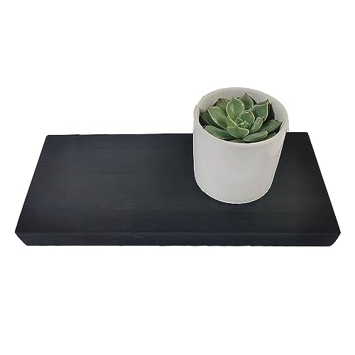 Small Floating Shelf for Wall | Mini Shelf for Bedroom, Living Room and Kitchen, Black