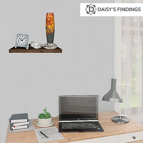 Small Floating Shelf for Wall | Mini Shelf for Bedroom, Living Room and Kitchen, Rustic