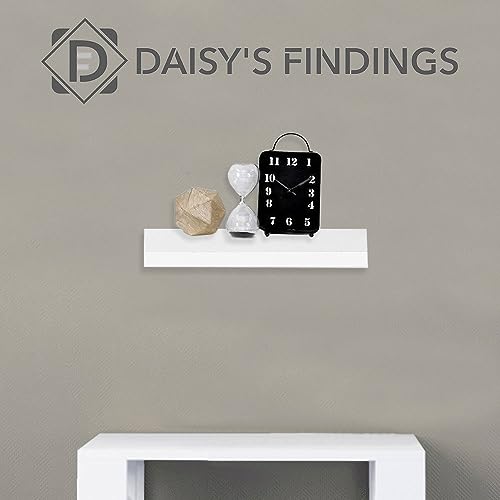 Small Floating Shelf for Wall | Mini Shelf for Bedroom, Living Room and Kitchen,White