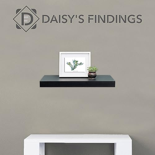 Small Floating Shelf for Wall | Mini Shelf for Bedroom, Living Room and Kitchen, Black