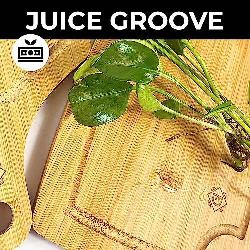 Cutting Boards For Kitchen | Good For Meat, Veggies & Fruits ( Set of 3 )